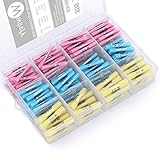 180 PCS Wirefy Heat Shrink Butt Connectors - Crimp Connector Kit - Electrical Wire Terminals - Waterproof Butt Splices