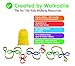 walkodile Grab & Go Children's Walking Rope (12 Child). Teacher Designed. Extra Safety Feature on Handles. Strong Fabric & Heavy Duty Stitching. Includes Learning Games for Walks Guide