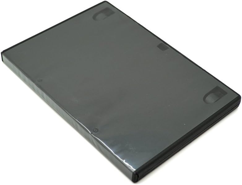 Maxtek Standard 14mm Black Single Disc DVD Cases with Outer Clear Sleeve (25 Pack): Home Audio & Theater