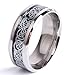 TanyoyoTungsten Rings for Men 6mm Wedding Engagement Band Brushed Black Size 7-14 (8)