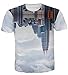 UNIFACO Men's City Scape Graphic T-Shirt(L,City scape),City Scape,Large