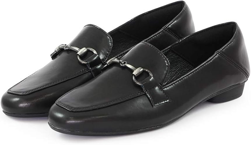 Amazon ブソラ 軽量ビットローファー フラットローファー ローヒール レディース 歩きやすい 滑り止め きれいめ靴 取り外し可能 抗菌 防水 イタリア発シューズブランド Bussola ブソラ シューズ バッグ