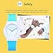 ZEIGER New Children Kids Watch, Young Girls Teen Student Time Teacher Watch Resin Band (Mint/Sky Blue)