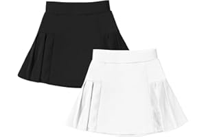 Neutocd Girls Tennis Skirt Skorts for Girls High Waisted Athletic Pleated Skirts with Shorts for Golf Pickleball Running