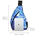 icolor Canvas Sling Bag Chest Crossbody Daypacks Shoulder Packs Beach Tote Bags For Men Women Hiking Cycling Walking Dog Bicycle Travel
