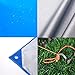 Kofon Rain Fly Tarps Portable Tent Tarp with Rope and Stakes Footprint Ground Mat Picnic Blanket Shelter Sunshade for Outdoor Hiking, Beach,Backpacking & Travel (blue, blue-M(7482 inch))
