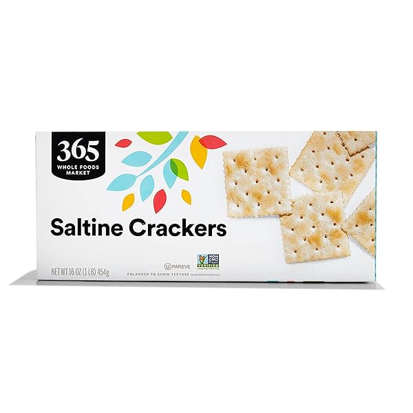 365 BY WHOLE FOODS MARKET, SALTED SALTINE CRACKERS, 16 OUNCE