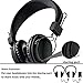 Sound Intone HD850 On-Ear Adjustable Folding Headphones with Microphone and Remote Control, Black