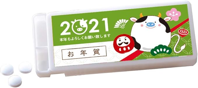 Amazon お年賀ミントタブレット まん丸うしさん 10個セット お年賀 お菓子 ご挨拶 販促品 ノベルティ ビィウェーブ 食品 飲料 お酒 通販 Amazon お年賀ミントタブレット まん丸うしさん 10個セット お年賀 お菓子 ご挨拶 販促品 ノベルティ ビィウェーブ 食品 飲料 お酒 通販