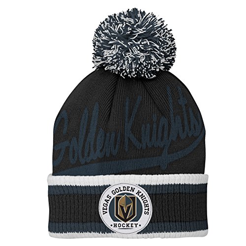 Vegas Golden Knights Cuffed Knit Hat, Golden Knights Beanie, Golden