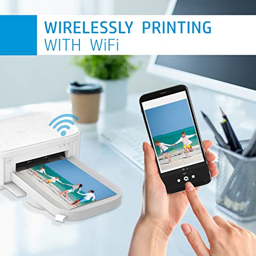 HP Sprocket Studio Plus WiFi Printer Wirelessly Prints 4x6” Photos