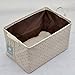 iwill CREATE PRO Drawstring Closure for Dust-Proof, Storage Box with Handles, Best Storage Container for Clothes/Books/Cosmetics Organization on The Table or in Closet, Khaki Dot