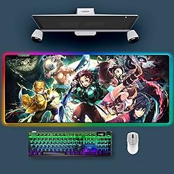RGB Mouse Pad for Demon Slayer - Anime Tanjirou