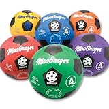 MacGregor Rubber Soccer Ball, Orange, Size 4