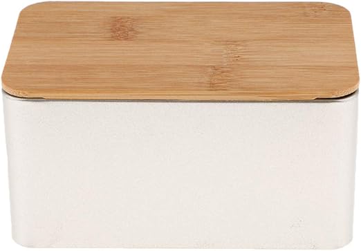FLAMEER Bolsas de té Caja Teebox Caja para té Bambú Madera Tapa Guardar: Amazon.es: Hogar