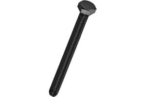 Kozelo 5 Pcs Hex Head Screws Bolts - [M8-1.25x90] Carbon Steel Grade 10.9 Fully Threaded Hex Tap Metric Hexagon Head Machine 