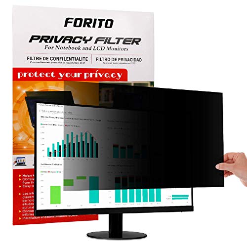 FORITO 24 Inch Monitor Privacy Filter -Anti Glare Screen Protector Compatible Diagonal 24″ Dell/ASUS/Acer/ViewSonic/Samsung/Aoc/HP Desktop and All-in-One Widescreen with 16:9 Aspect Ratio Screen