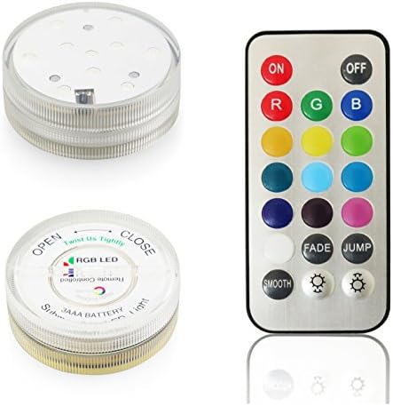 10LED Lights for Party, Submersible LED Tealights LED Party Lights for Wedding Hookah Shisha Bong Paper Lamp Decoration (2)