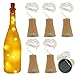6 Pack Warm White Solar Powered Wine Bottle Lights,39inch 10 LED Bright Solar Lights for Bottles,Cork Bottle,String Lights Indoor,Copper Lights,Light In Bottle,Party Decor,Bottles for Lights