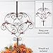 Heart Wreath Metal Door Hanger, Gold