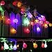 Solar String Lights, Tesla's Outdoor Solar Powered Fairy Bubble Globe String Lights with 8 Lighting Modes for Patio,Lawn,Garden,Wedding,Holidays,Christmas Decoration