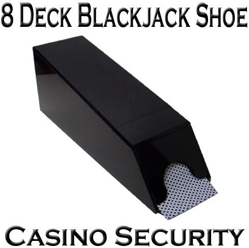 Brybelly Casino Grade 8Deck Blackjack Dealer Shoe Casino Security Black