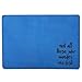 SanSiDo RFID Blocking Leather Passport Cover Passport Holder Travel Wallet Passport Wallet Case - FULL GRAIN LEATHER (Sky Blue-Not all those who wander are lost)