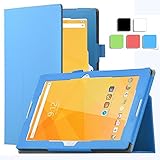 Acer Iconia One 10 B3-A20 case, KuGi Multi-Angle Stand Slim-Book PU Leather Cover Case only fit for for Acer Iconia One 10 B3-A20 tablet (Blue)