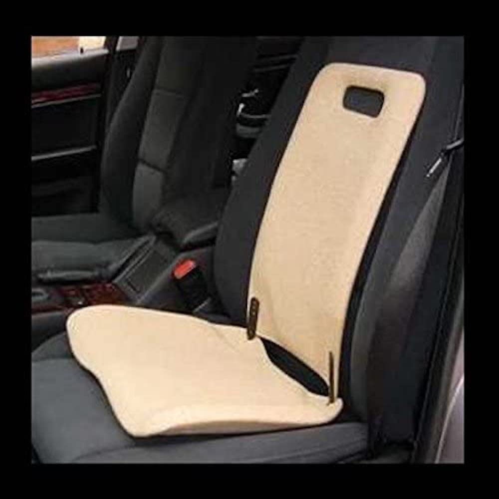 Homecraft Back Friend Padded Back Support, Cushioned Back Pad for Lumbar and Lumbosacral Support, Beige Seat Cushion for Cars, Wheelchairs, or Chairs, Contoured Back Cushion