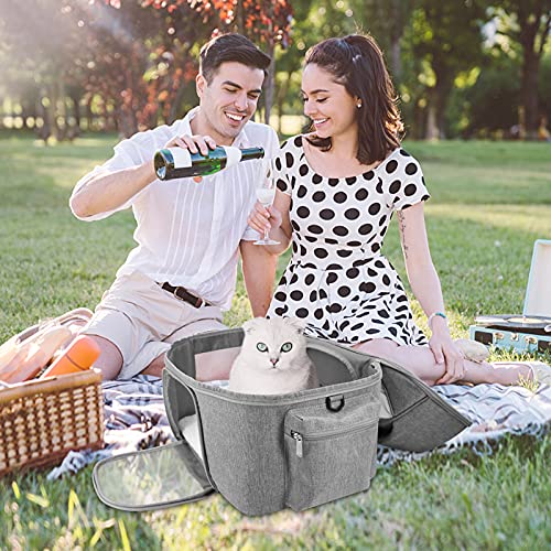 Henkelion Cat Backpack Carrier Pet Travel Bag, Small Dog Backpack for