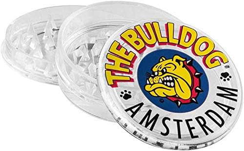 The Bulldog Amsterdam Plastic Grinder | 3 Parts Clear Acrylic Plastic Grinder for King Size Rolling Papers - Image 5