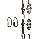 WOERFU 30 inch Antique Bronze Finish Decorative Plum Buckle Chain for Hanging, Lighting