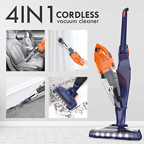 ORFELD Cordless Vacuum, Stick Vacuum 4 in 1, Lightweight Upright Vacuum