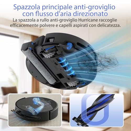 T90 Accessori per ECOVACS DEEBOT T90 Omni / T90 PRO Omni aspirapolvere : 1 spazzola principale, 2 rulli di pulizia, 6 filtri HEPA, 6 sacchetti per la polvere, 6 spazzole laterali, 1 spazzola per la
