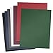 Leather Texture Paper Binding Covers - No Window - Round Corners - 16 Mil Tabloid/Ledger Size - Black Satin - Eco Friendly - 100 Pack