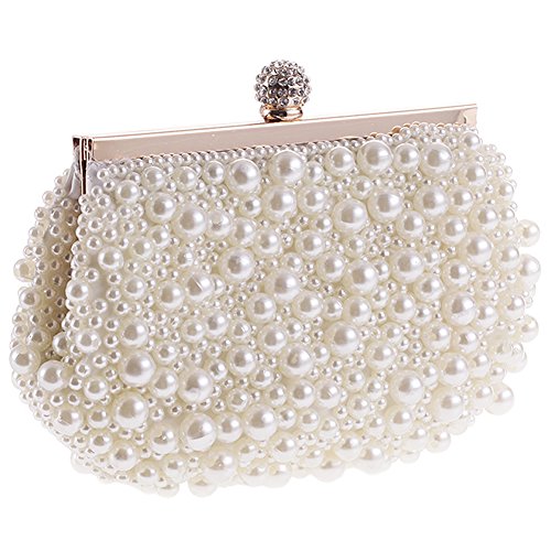 Evening Bag and Clutches Purse Clutch Pearl Beaded Evening Handbag for Women