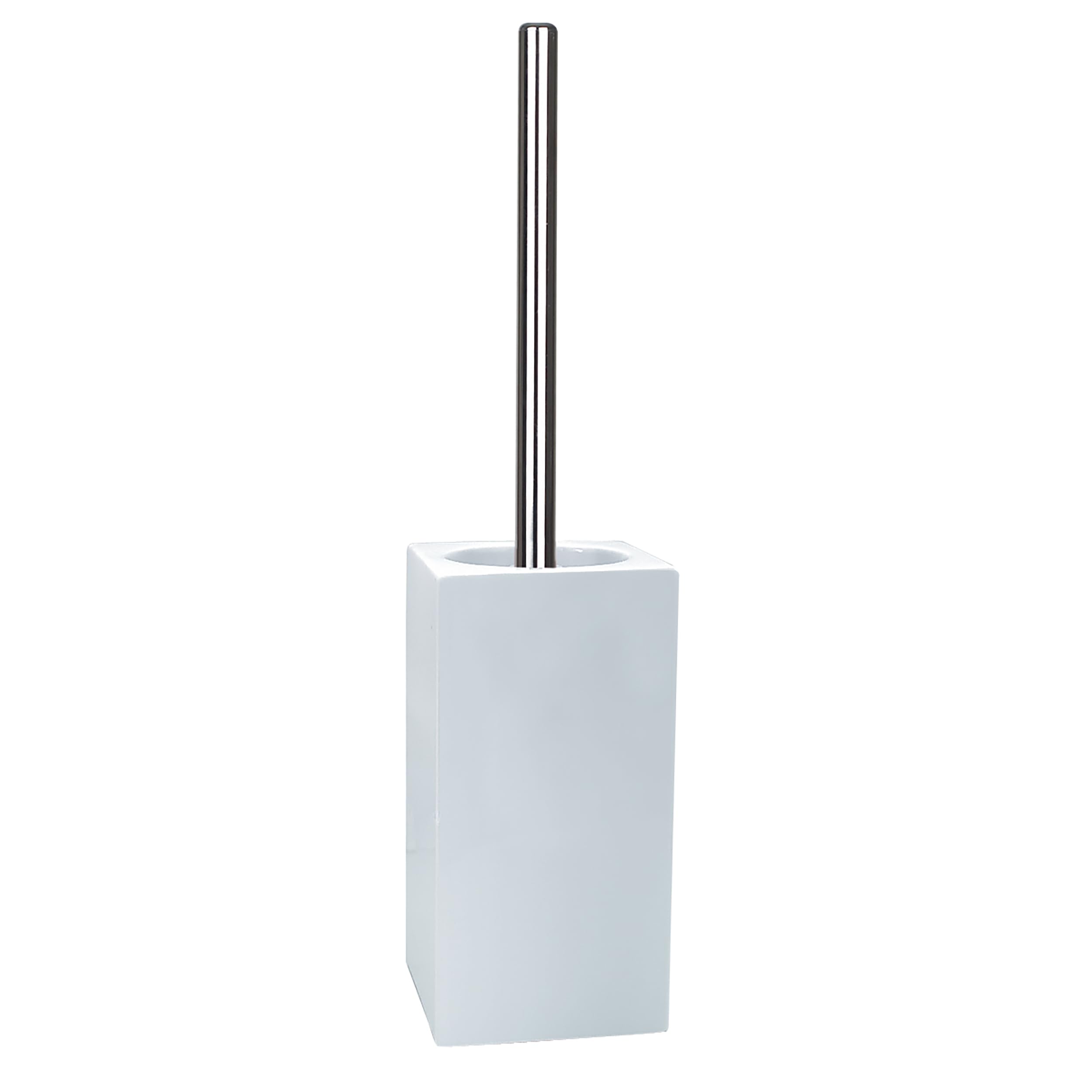 Spirella Quadro Stoneware Toilet Brush, White
