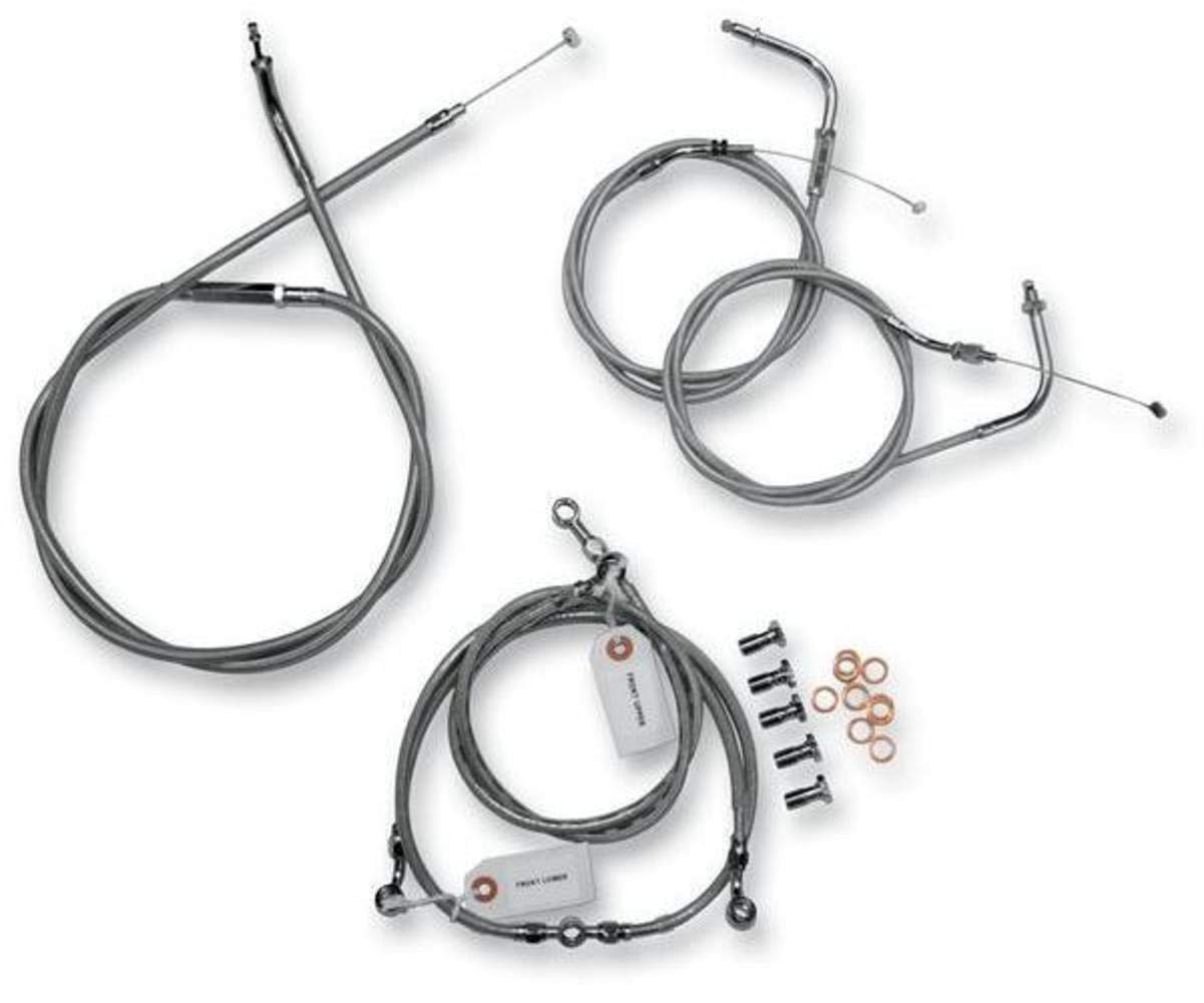 Brake Cables & Lines Baron Custom Accessories Stainless Handlebar Cable
