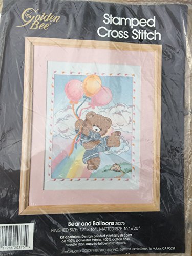 Golden Bee Stamped Cross Stitch 