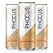 PHOCUS Caffeinated Sparkling Water, Blood Orange, 75mg Natural Caffeine Plus L-Theanine, Zero Sugar, Zero Calories, No Artificial Sweeteners, 11.5 fl oz Cans (Pack of 12)