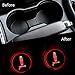 Auto Sport 2PCS LED Cup Holder Mat Pad Coaster with USB Rechargeable Interior Decoration Light Fit Lincoln Accessories