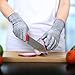 BHIVES Cut Resistant Gloves,Ibowooforrest Food Grade Level 5 Protection Safty Gloves for Kitchen Cooking Cutting Yard Working(Large) 