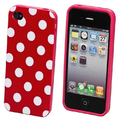 ECENCE Handyhülle Schutzhülle Case Cover kompatibel für Apple iPhone 4 4S 22040103