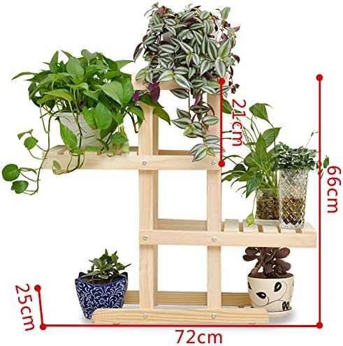 Solid wood flower stand/showy/flower pot/green rose multi-layer floor shelf/bonsai wooden flower racks/balcony living room indoor flower-E