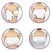 HZYFP Lady Lace Clip-on Mock Camisole Bra Insert Overlay Modesty Panel Vest 6pcs, Black White Beige Blue Red Coffee