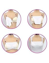 Lady encaje clip-on Mock, playera de tirantes Insertar Overlay paneles de modestia chaleco 6pcs