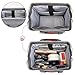 LUXJA Breast Pump Bag with Compartments for Cooler Bag and Laptop, Breast Pump Backpack with 2 Options for Wearing (Fits Most Major Breast Pump, Suitable for Working Mothers), Gray