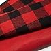 VGIA 48 inch Christmas Tree Skirt Red and Black Buffalo Check Tree Skirt Christmas Decoration