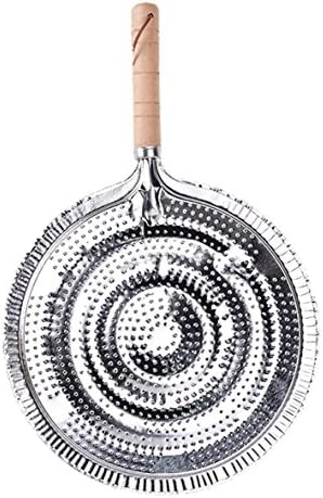 Bestwoohome Heat Diffuser Flame Guard Simmer Ring Plate with Wood Handle, Pack of 2