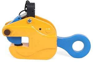 OUKANING Vertical Plate Lifting Clamp 6600lbs 3T Lifting Clamp with Lock Hoist Hook Chain Industrial Steel Plate Clamp Sheet Metal Lifting Clamp Plate Lifting Clamp Handling Lifting Equipment